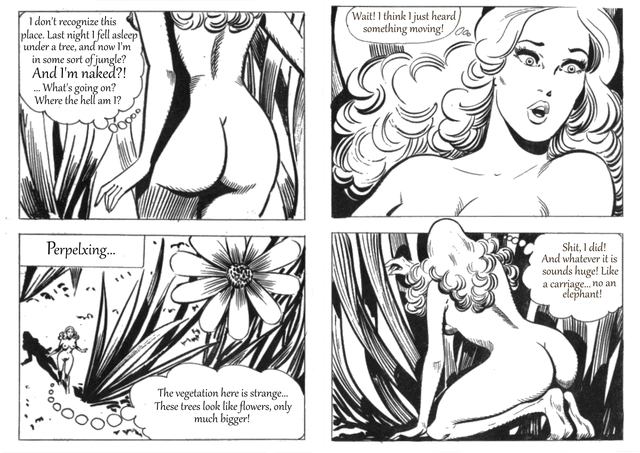 nude anime comic comic woman anime story nude blonde monochrome breasts fca drawing shruken zora