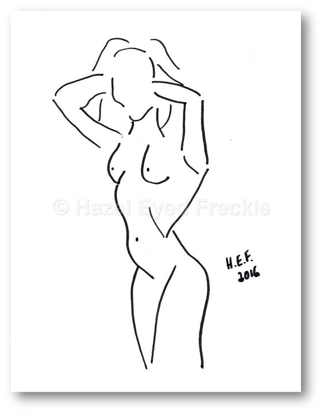 nude cartoon females nude drawing fullxfull market qvt