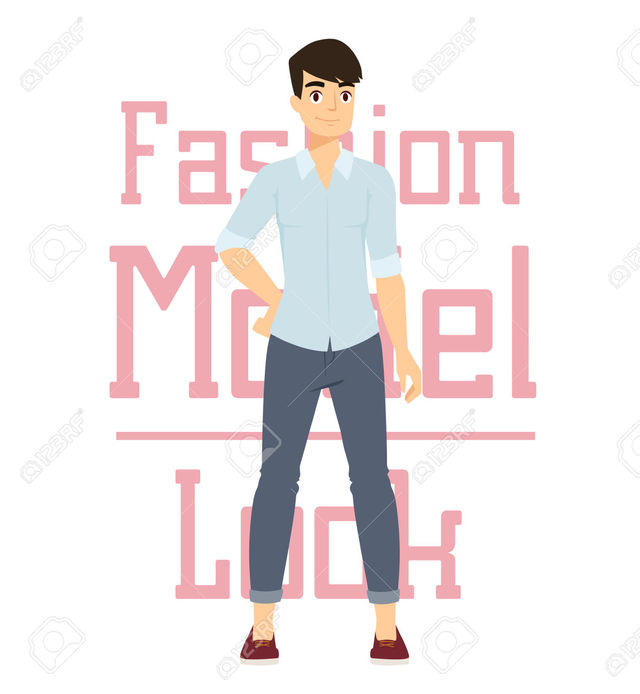 nude cartoon pic cartoon model photo boy white beautiful over background look vector fashion stock standing alexutemov constructor
