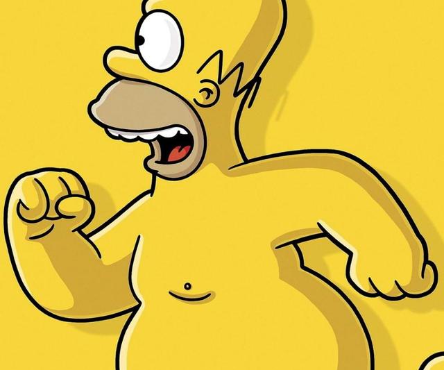 pics of nude cartoons wallpaper simpson homer cartoons nude yellow running stock backgrounds