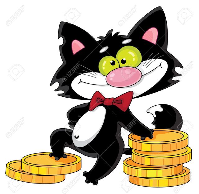 picture of cartoon pussy cartoon photo cat illustration pussy vector money stock polkan