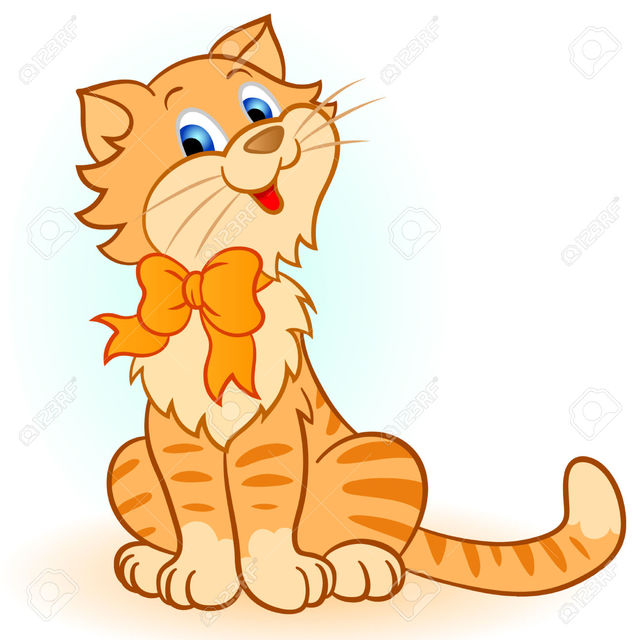 picture of cartoon pussy cartoon photo cat pussy happy drawing vector stock shadowstudio