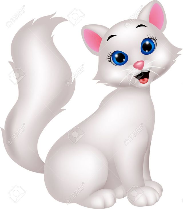 picture of cartoon pussy cartoon photo cat pussy white cute animal vector stock tigatelu
