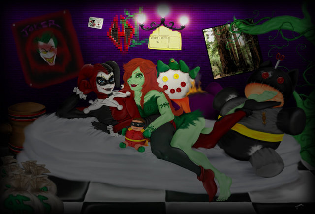 poison ivy porn comic pre cartoons fanart angel ivy harley quinn poison blaze