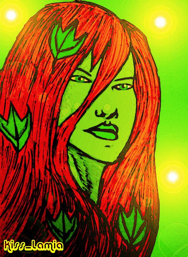 poison ivy porn comic forums show art original work artist kiss off ivy poison colour portrait lamia