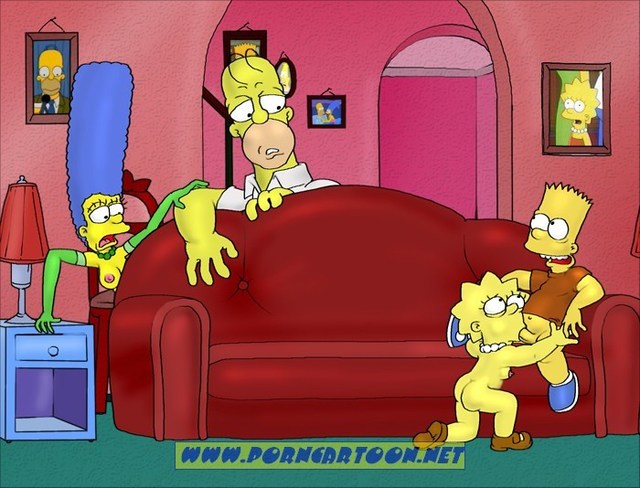 porn cartoon simpsons marge simpson homer lisa bart porncartoon