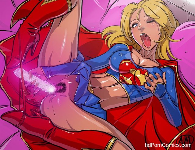 porn comix cartoon comic double purple supergirl trouble