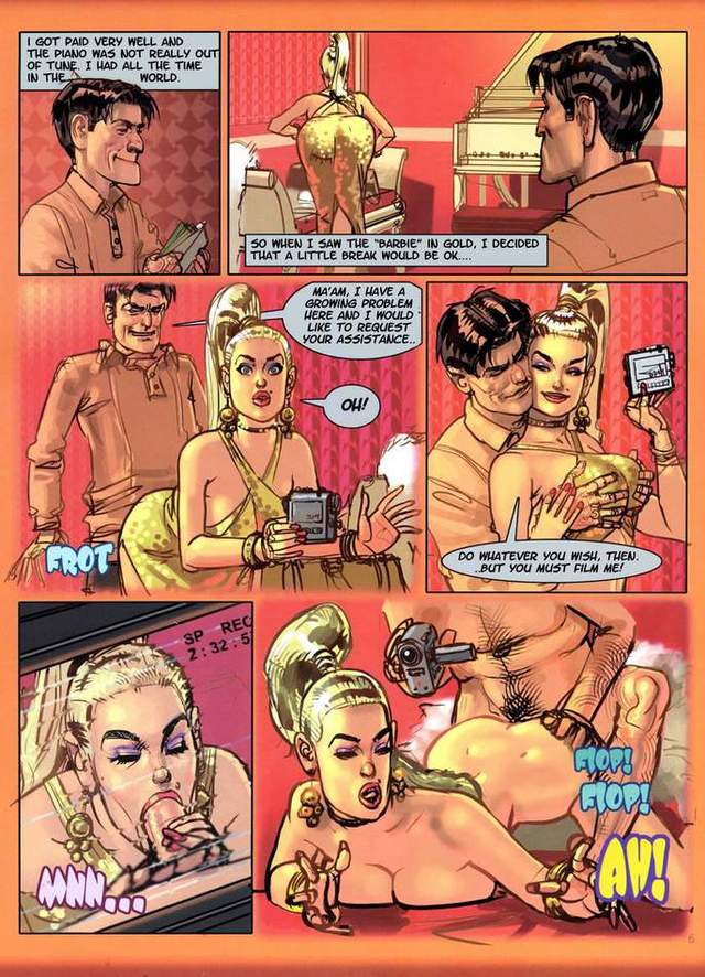 porn pic comics porn comics from hot blonde behind busty chick