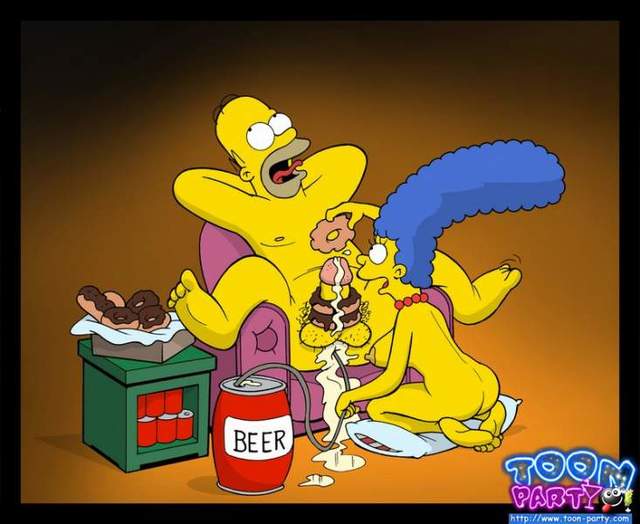 porno toon simpsons marge simpson homer toon party dcba
