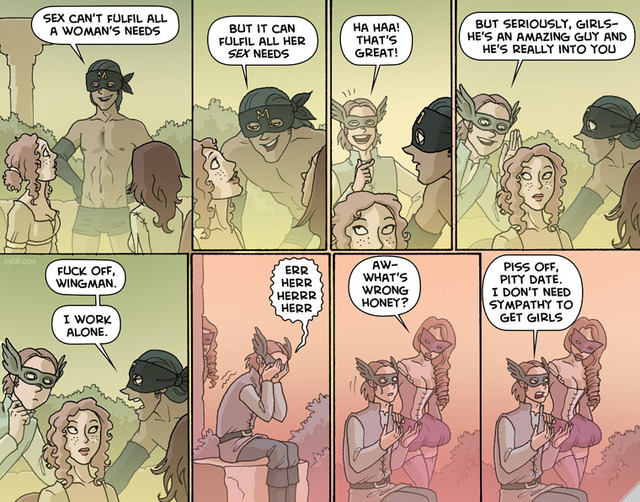 sex comics of cartoons comics pics date oglaf wingman