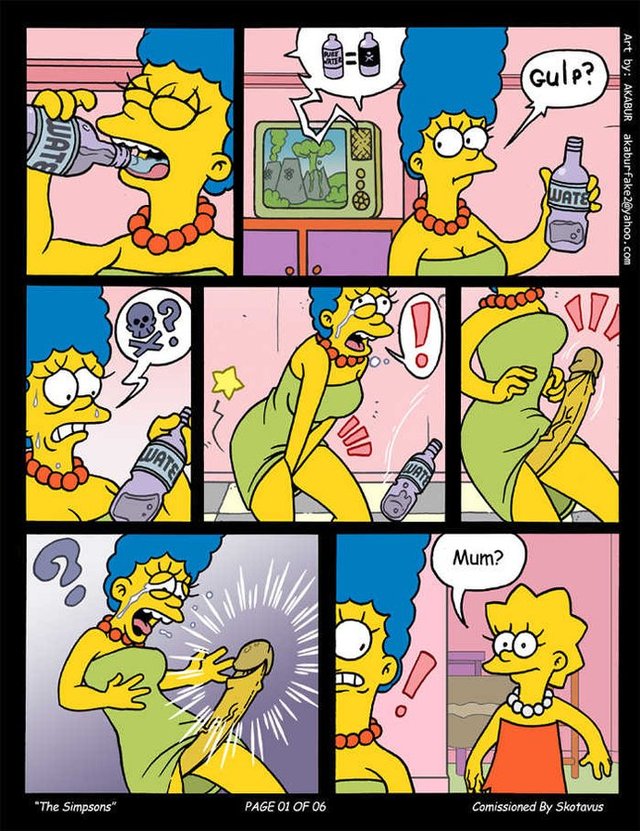 sex porn comic comics marge simpson