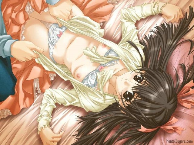 sexy girl toon hentai cartoon anime gets girl girlfriend bed panties bra sweet off old horny year breast boyfriend ripped clothes exposing lays