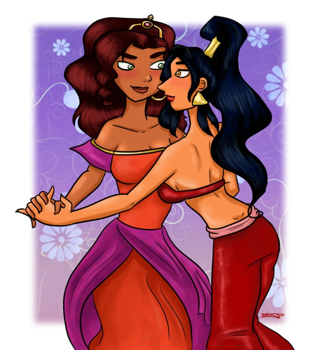 sexy lesbian cartoons disney entry couples esmeralda lsc cev femslash