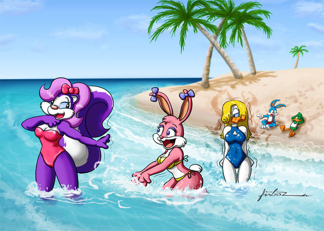 sexy toons art toons tiny summer break furboz relaxation