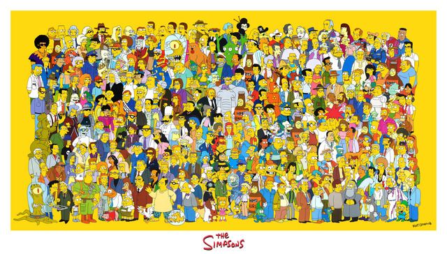 the simpson porn galleries simpsons poster giant cast