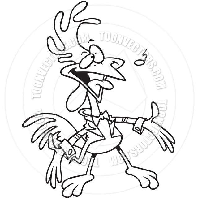 toon porn art art toon clip loony toonvectors rooster