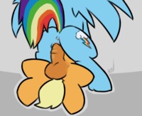 pony porn efbd friendship magic little pony animated applejack mlp cutie mark equine female horse intersex pussy puszn rainbow dash