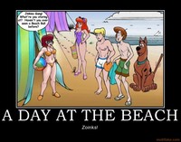 scooby doo porn demotivational poster day beach velma daphne shaggy scooby doo hanna barb talk