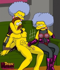 simpson hentai cfbf drawn hentai ned flanders patty bouvier selma simpsons