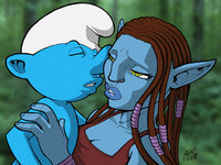 avatar porn smurf action art