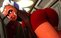 ahsoka porn ahsoka tano sexy pose black dress censored kondaspeter entry