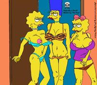 marge and lisa simpson porn bdba marge simpson simpsons lisa maggie fear