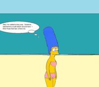 marge simpson naked marge beach