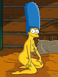 marge simpson naked marge simpson simpsons log cabon bed monday cabin fever