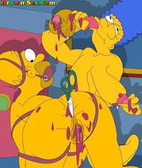 marge simpson naked simpsons homer dick off thesimpsons bondage