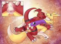 renamon porn gallery data media pandablubb renamon guilmon shoutmon porn