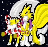 renamon porn renamon kyubimon dragon art