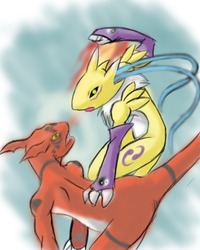 renamon porn renamon guilmon drantyno bml art