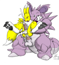 renamon porn yiffy furry yaoi digimon gay dinosaur fucking male renamon yiff