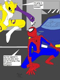 renamon porn pre spidey renamon foowd art