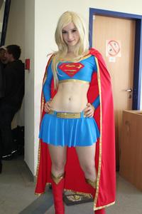 supergirl porn enji night cosplaying supergirl geeky