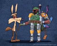 looney tunes porn mashup bobafett road runner starwars looneytunes wileecoyote resized evgeny yakovlev looney squad