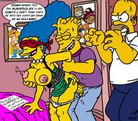 simpcest ffa bart simpson homer marge simpsons nev