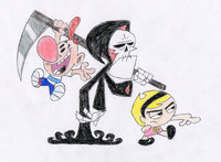 billy and mandy porn grim adventures billy mandy door poster scott dashing from nice perky tits juicy ass