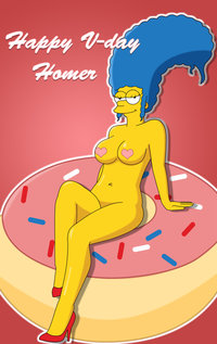 homer and marge bondage marge simpson simpsons valentine monday happy valentines