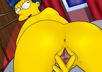 homer and marge bondage marge simpson simpsons spreads