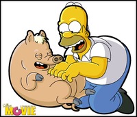 homer and marge bondage homer tiggle piggie leeroberts morelikethis fanart digital drawings