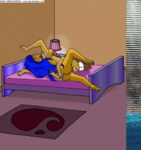 homer and marge bondage marge simpson simpsons animated homer bondage