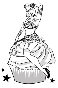 sexy drawings of a famous super heroine hot porn rockabella cupcake girl