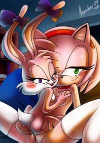 toon pussy cfdd amy rose babs bunny nancher sonic team tiny toon adventures crossover entry