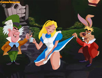 mulan and alice porn disney porn alice wonderland double penetrated