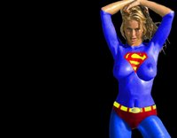 superman and supergirl fucking supergirl bodypaint girl from superman