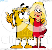 toon characters porn clipart picture yellow admission ticket mascot cartoon character talking pretty blond woman
