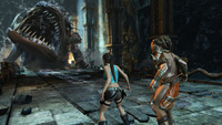 lara croft's holes under attack porn lara croft fish boss