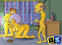 drawn busties porn drawn simp simpsons porn busty beauty from