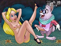 alice cartoons porn galleries cartoonreality alice horny rabbit glad pic